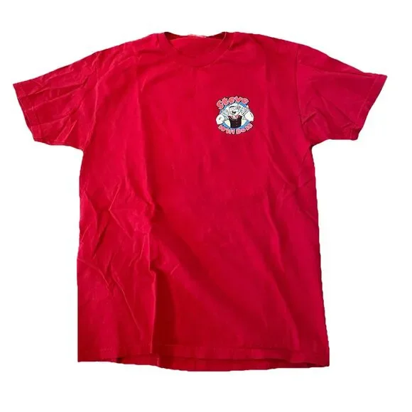 Full Send Nelk Boys “Steve will do it” Popeyes T-shirt Adult Size Large Red - Picture 2 of 6
